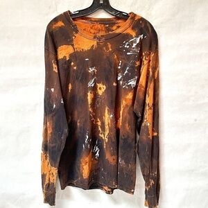 Champion C9 Tie Dye Acid Wash Yoga Athletic Workout Training Long Sleeve Tee